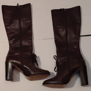 10 Crosby Derek Lam Dark Brown Heeled Boots
